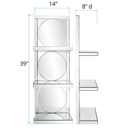 The Triplex Mirrored Wall Shelf