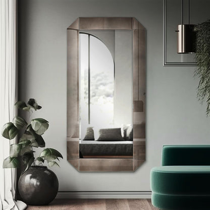 Smokey Pearl Concave Lounge Mirror