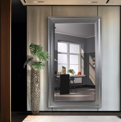 The Oversized Tierney Silver Leafed Mirror