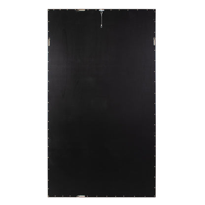 Bolivar Oversized Mirror In Rich Mocha Faux Leather