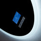 Round LED Frosted Edge Touch Screen Mirror with Integrated Bluetooth